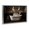 Stupell Industries Forest Elk Rustic Bath Time Floating Frame, design by Sasha